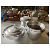 Hammered Aluminum Dishware