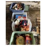 Four Assorted Totes of Christmas w/ Pillow