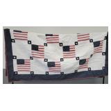 Handmade American Flag Quilt