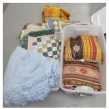 Assorted Blankets and Pillows