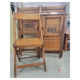 Set of 3 Vintage Wooden Chairs