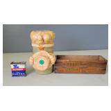 Novelty Glass, Cheese Box, & Spice Tin