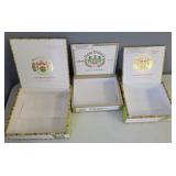 Wood Lined Cigar Boxes