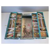All Metal Tackle Box and Contents