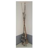 Set of 5 Vintage Fishing Rods