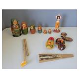 Nesting Doll, Castanets, and Shoe Bank