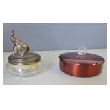Elephant Music Box and Candy Dish