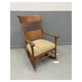 Rocking chair with padded seat