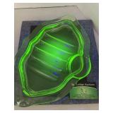 Uranium Depression Glass Serving Tray