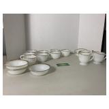 Complete Fire King Glass Dish-ware set