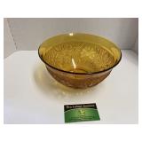 9" (?) Amber Glass bowl