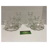 Glass Candle Holders