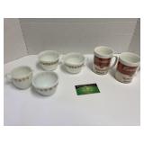 Corning Tea Set & Campbell Cups