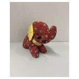 Vintage 1940s Stuffed Elephant w/ Plastic Ears