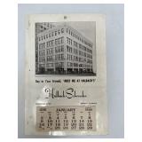 Vintage 1949 Calendar