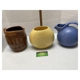 Pair of Pitchers & Planter