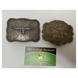 (2) Belt Buckles