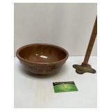USA Branded Stoneware Bowl