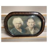 Vintage Bubble Glass Portrait