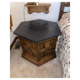Octagon Night Stand w/ Contents
