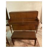 Upright Piano - 57" L x 28" (keyboard) x 45" Total