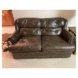 Drexel Leather (?) Loveseat