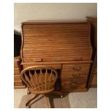 American Drew Roll Top Desk w/ Chair - 53" T x
