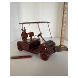 Wooden Golf Cart Display