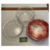 Pyrex Pie Pans & Bowl