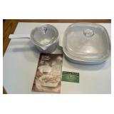 Corning Casserole Dish & Sauce Pan