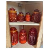 Retro Glass Canister Set