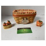 Longaberger Basket w/ (2) Jewelry Holders