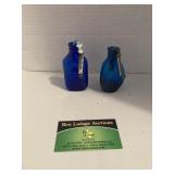 Decorative Blue Glass Bottles