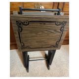 Retro Look TV Trays on Stand