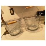 Glass Buckets w/ Handles