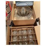 Large Punch Bowl, Cups, & Ladle