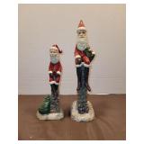 (2) Jim Shore Chimney Santas