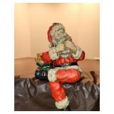 Shelf Sitting Santa w/ Pipe