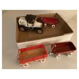 (3) Radio Flyer Miniatures & Model Car