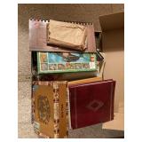 Box Lot of Books, Office Supplies & More