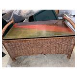 Wicker Blanket Box