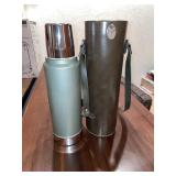 Thermos in Leather Carrier