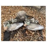 (2) Decorative Ducks & (1) Dog