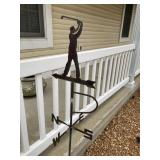 Weather Vain & Decorative Rocks