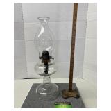 Kerosene Lamp w/ Glass Chimney