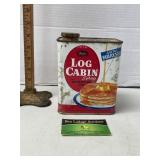 Log Cabin Tin Can