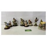 Assorted Bird Statues
