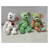 (3) Ty Beanie Baby Bears