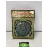 Blue Carnival Glass Plate