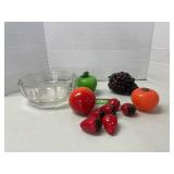 Assorted Glass Fruit